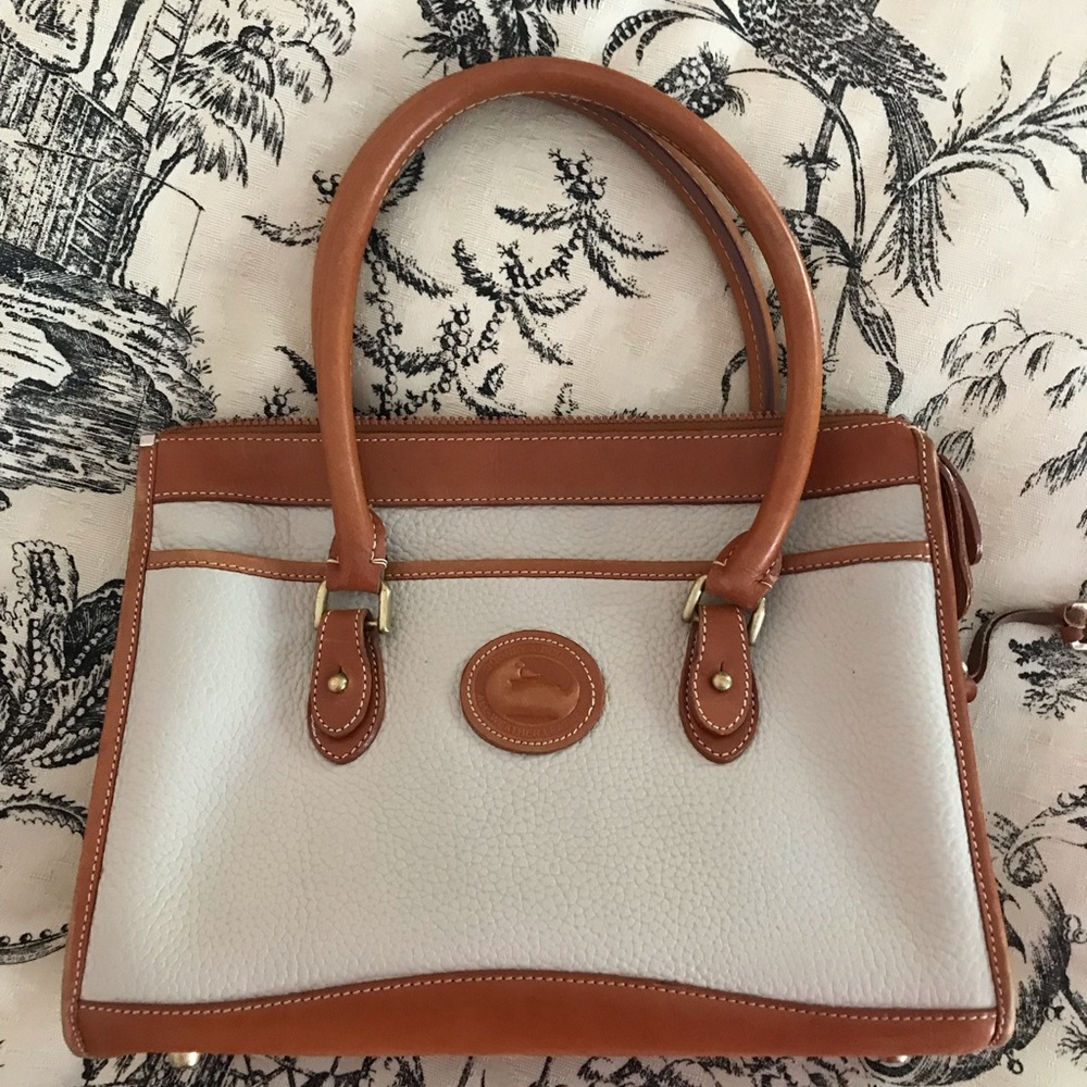 Dooney & Bourke Brown and Cream Shoulder Bag